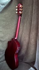 Guitarra Electroacústica Caoba — vista trasera, hecha a mano en Lima