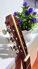 Guitarra Acústica Pino de Nogal con Corte — vista 7, hecha a mano en Lima